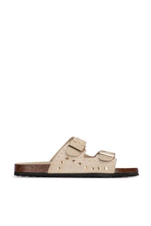 Emmie suède slippers beige