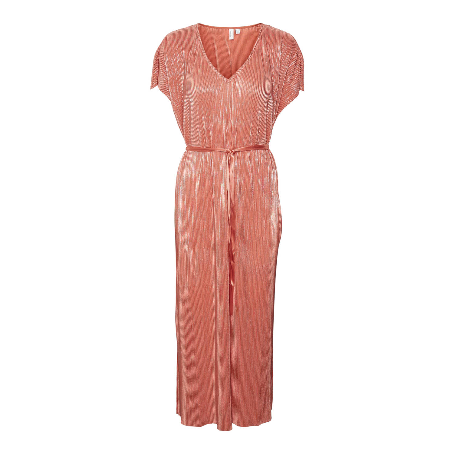 VERO MODA CURVE jurk VMCMUVI koraalrood oranje