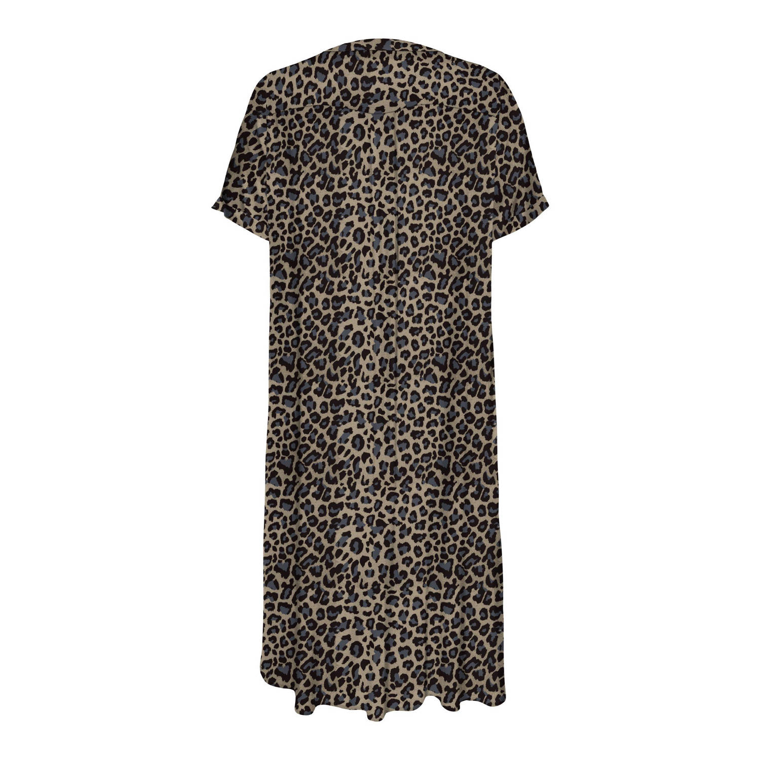 ONLY CARMAKOMA blousejurk met all over print zwart