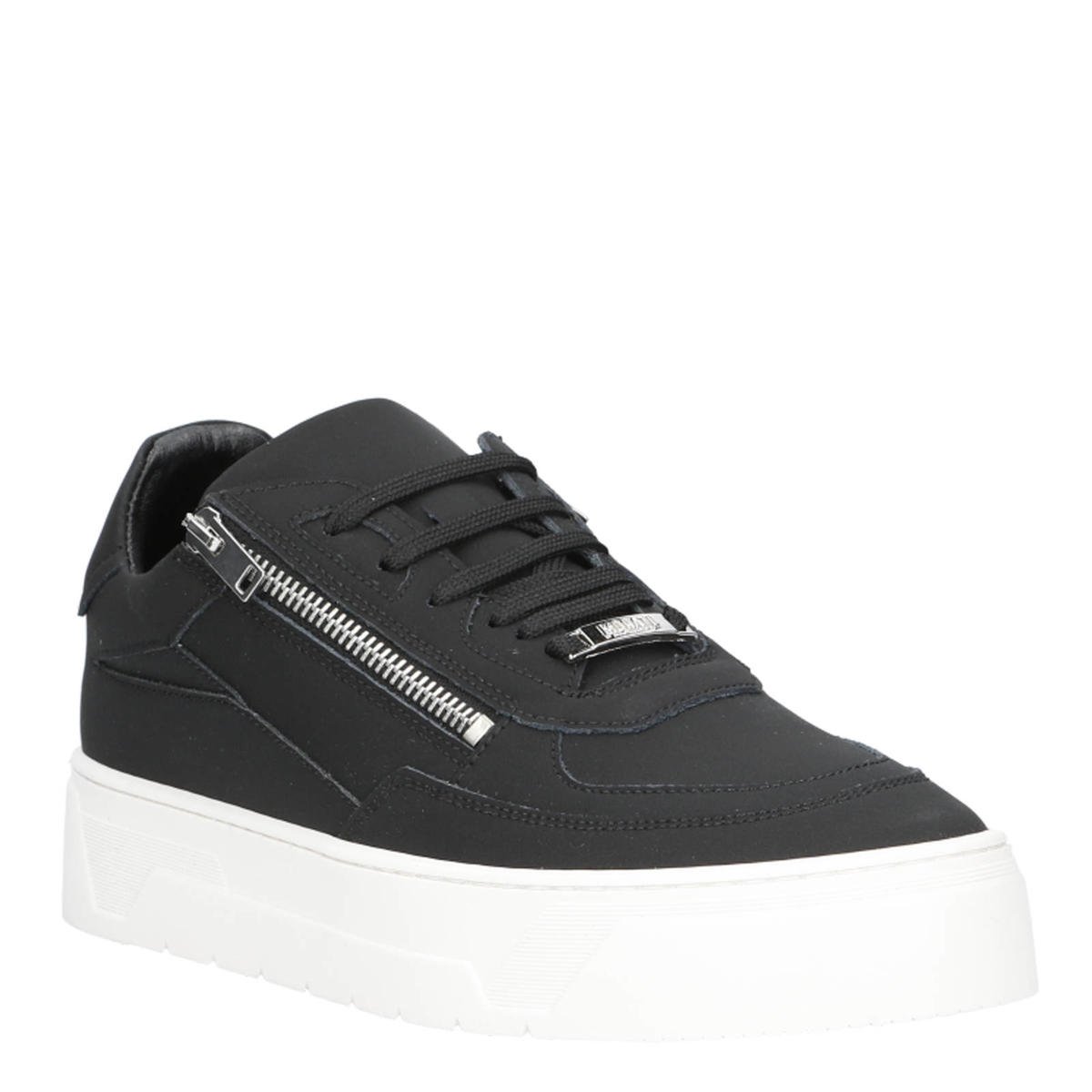 Antony Morato Zipper leren sneakers zwart wehkamp