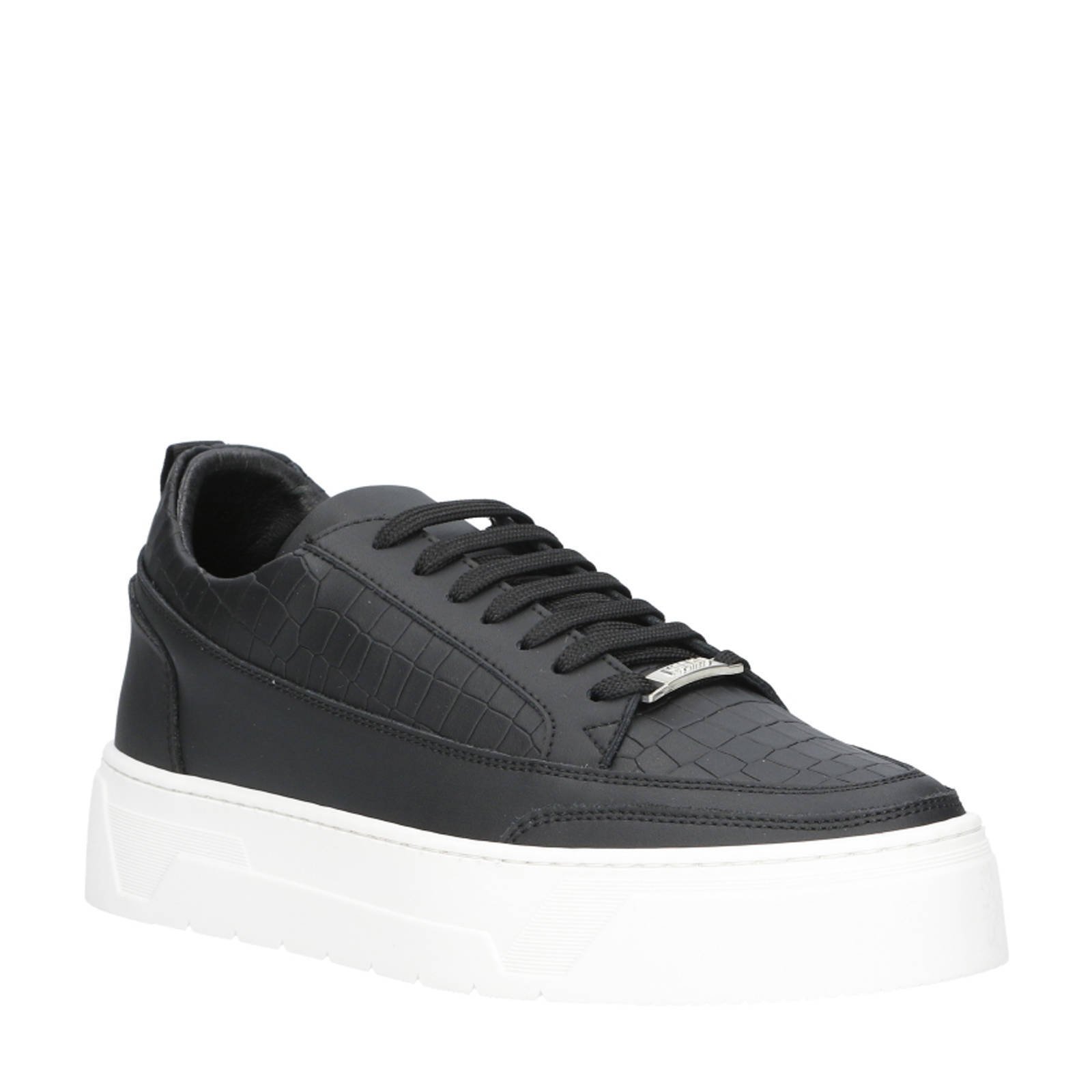 Antony Morato Flint leren sneakers zwart wehkamp