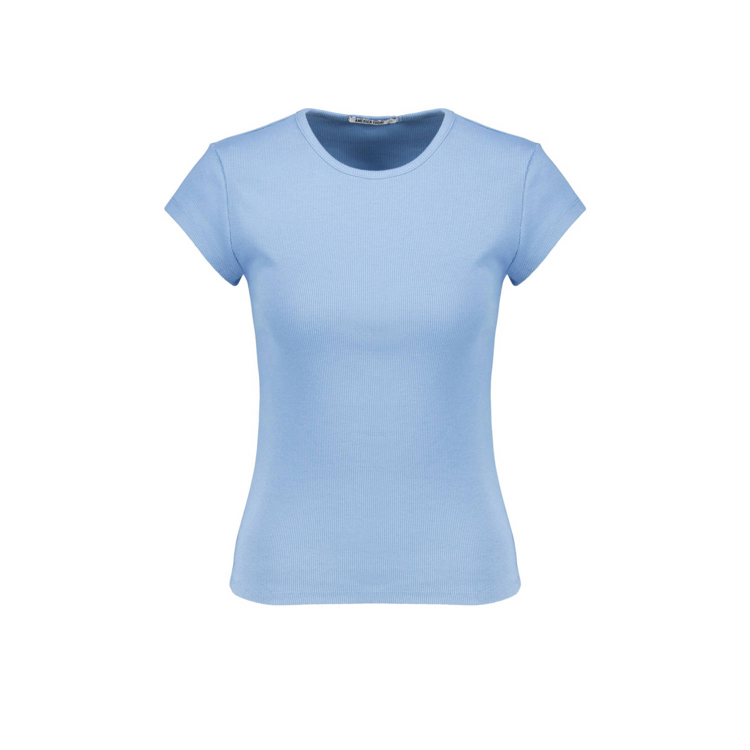 America Today Dames T-shirt Emilia Blauw