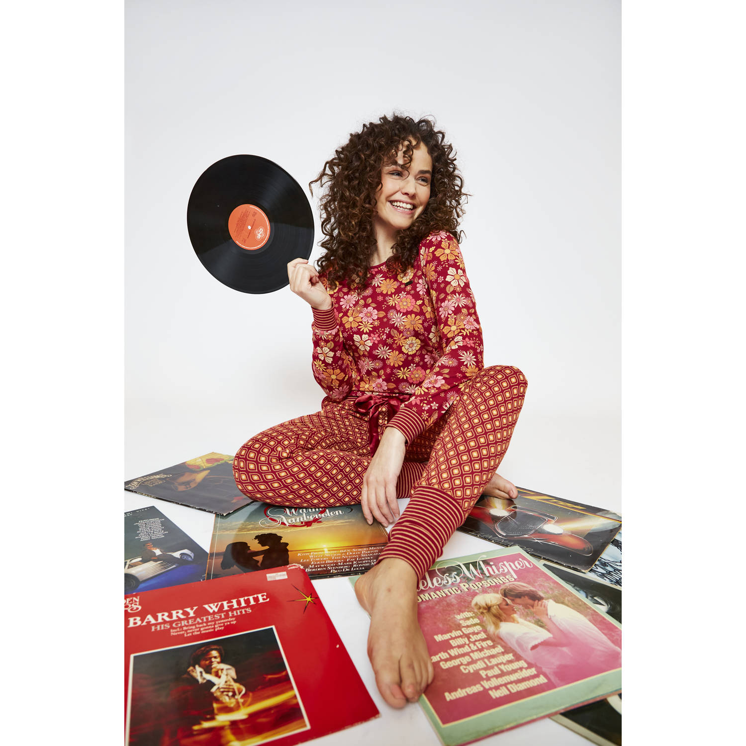 Charlie Choe pyjamabroek rood