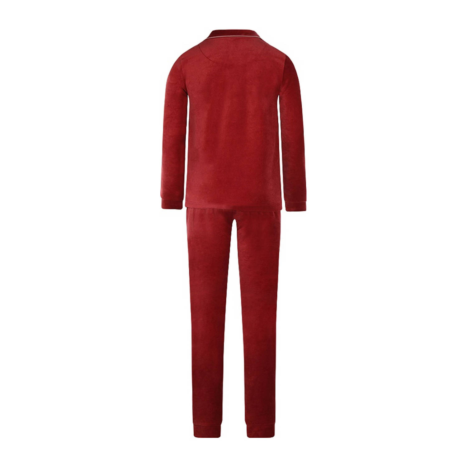 Charlie Choe fluwelen pyjama rood