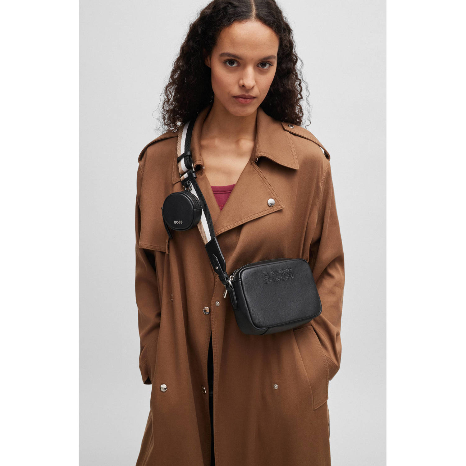 Hugo Boss Addison Crossbody Tas voor Vrouwen Black Dames