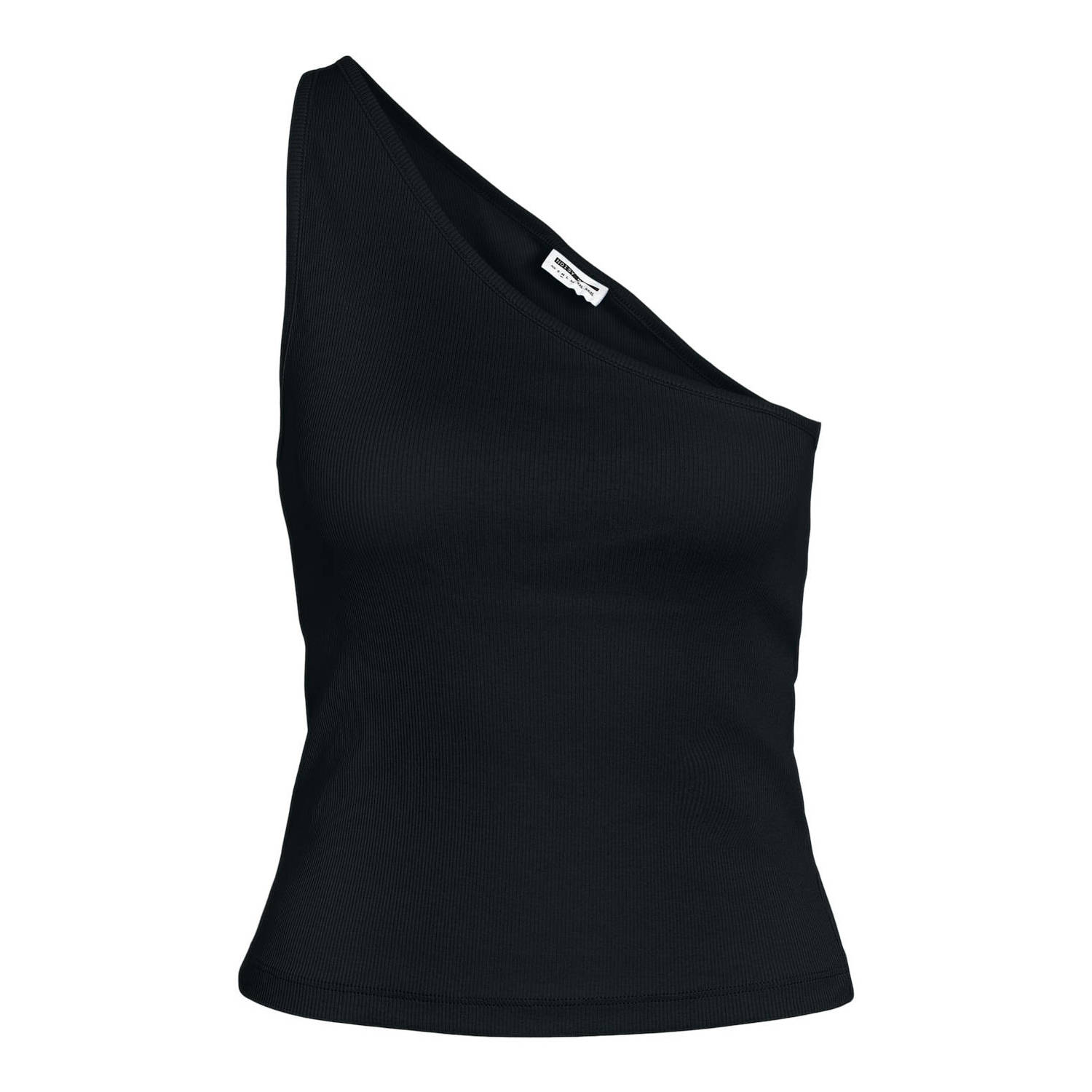 NOISY MAY Curve one shouldertop NMJUDY zwart