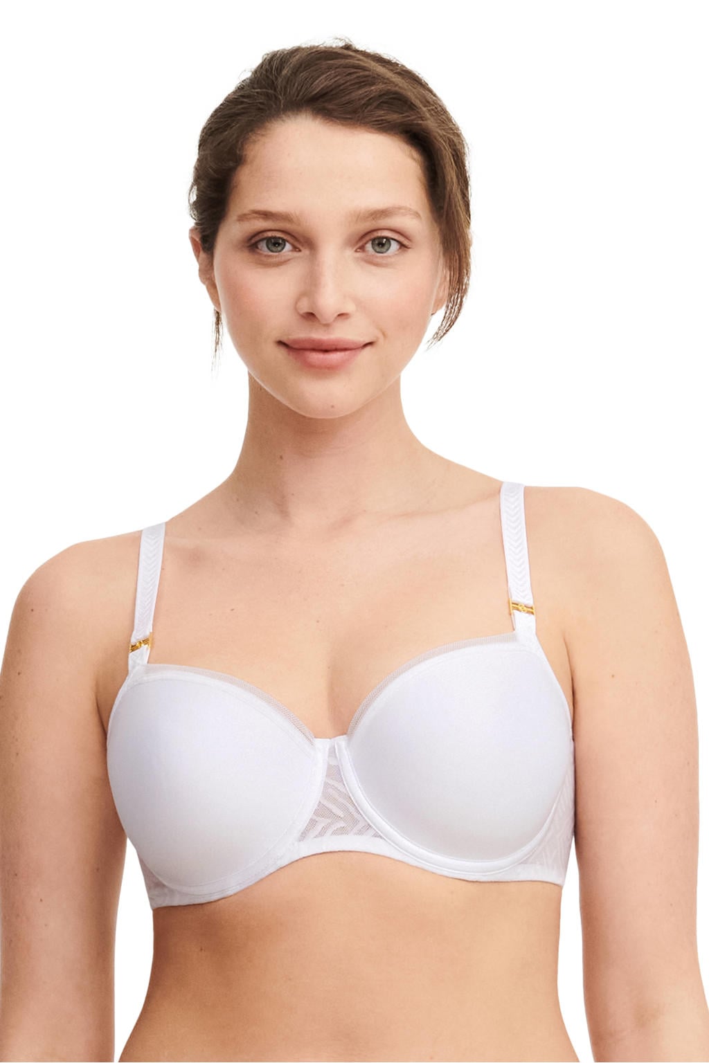 Chantelle voorgevormde T-shirt-bh met beugel Graphic Allure wit