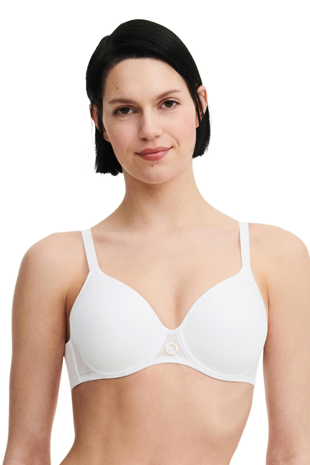 Chantelle voorgevormde T-shirt-bh met beugel Graphic Support wit