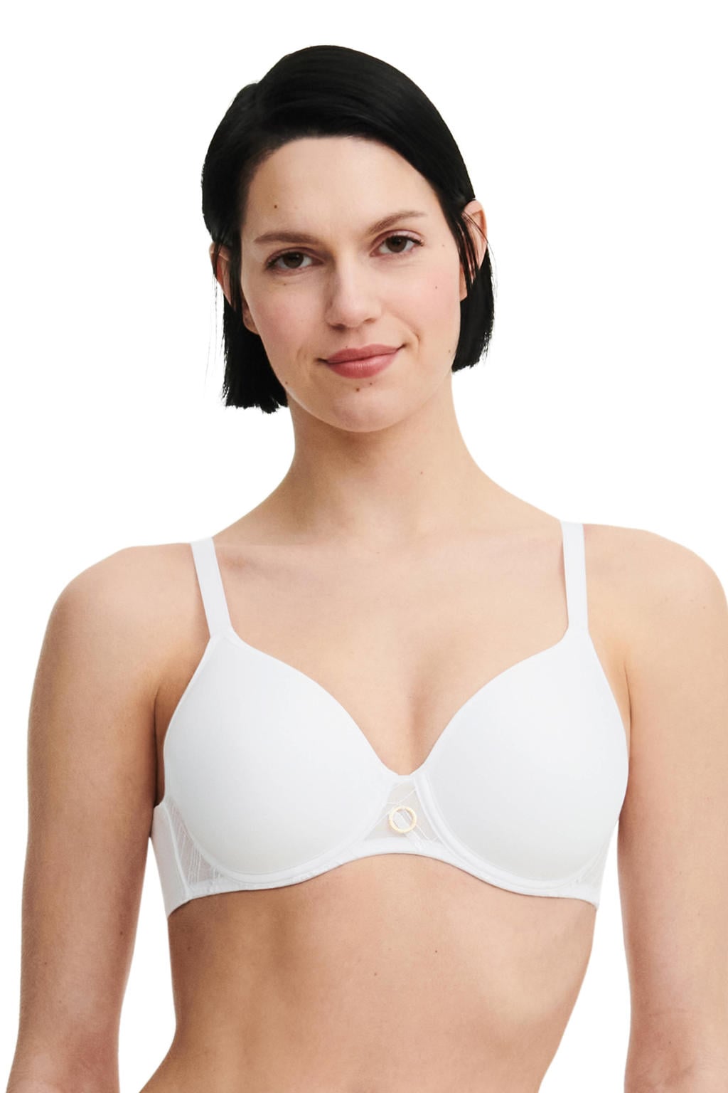 Chantelle voorgevormde T-shirt-bh met beugel Graphic Support wit