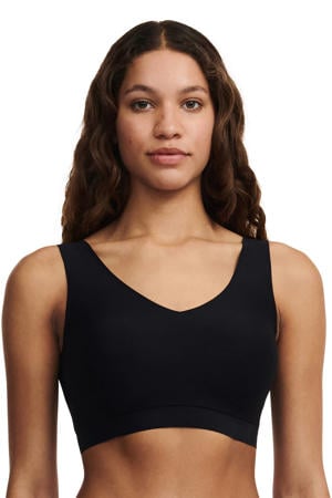 seamless voorgevormde bh top Soft Stretch zwart