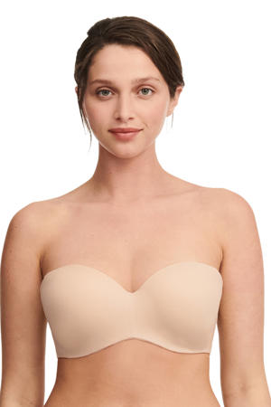 strapless voorgevormde beugelbh Norah lichtbeige