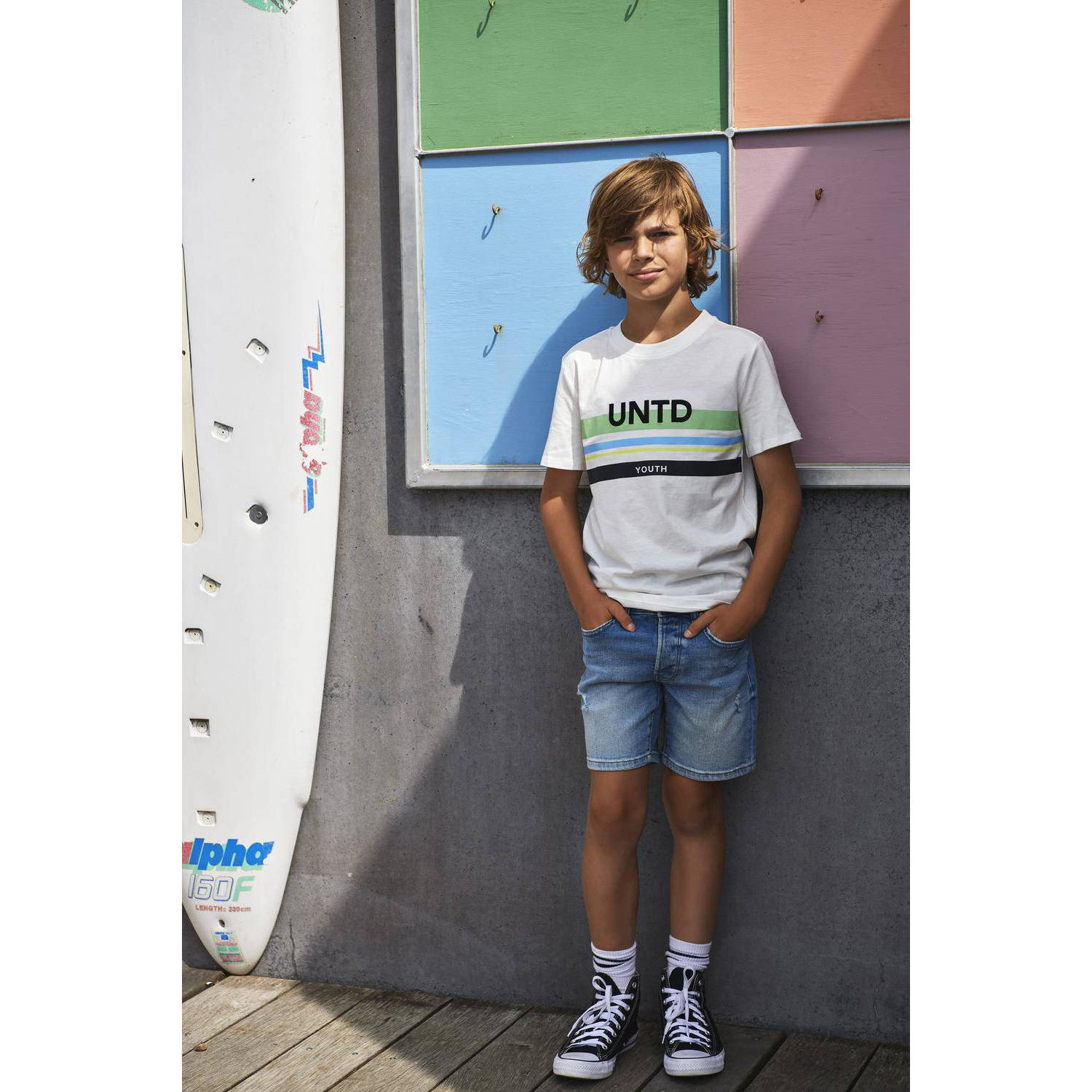 ONLY KIDS BOY denim short KOBDEDGE light blue denim