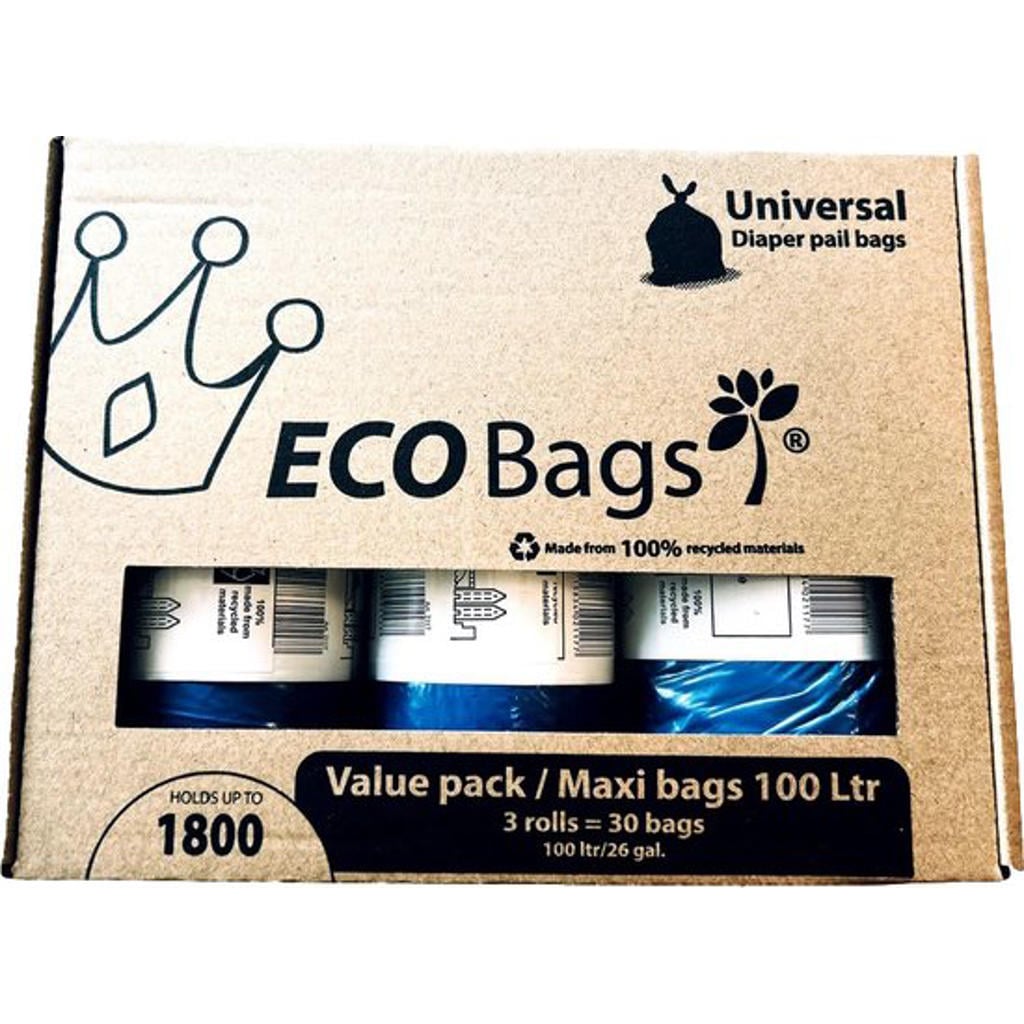 Diaper Champ ECO 3X 100L Valuepack Maxi Zak voor Luieremmer Medium & Large 2122