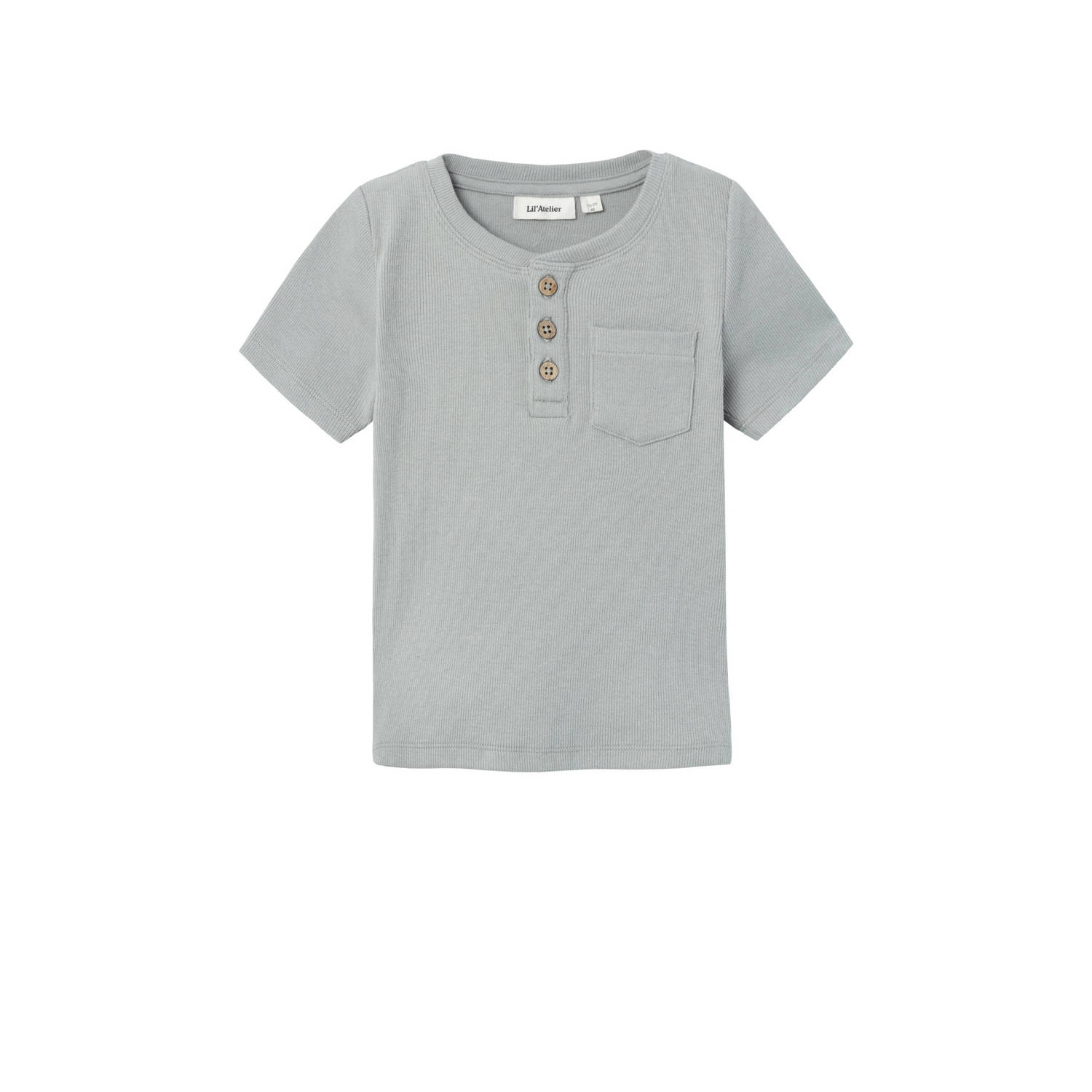 LIL' ATELIER MINI T-shirt NMMHALLI grijs