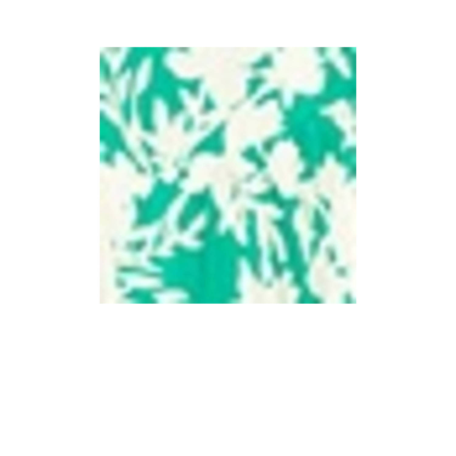 LOLALIZA maxi jurk met all over print en volant groen ecru