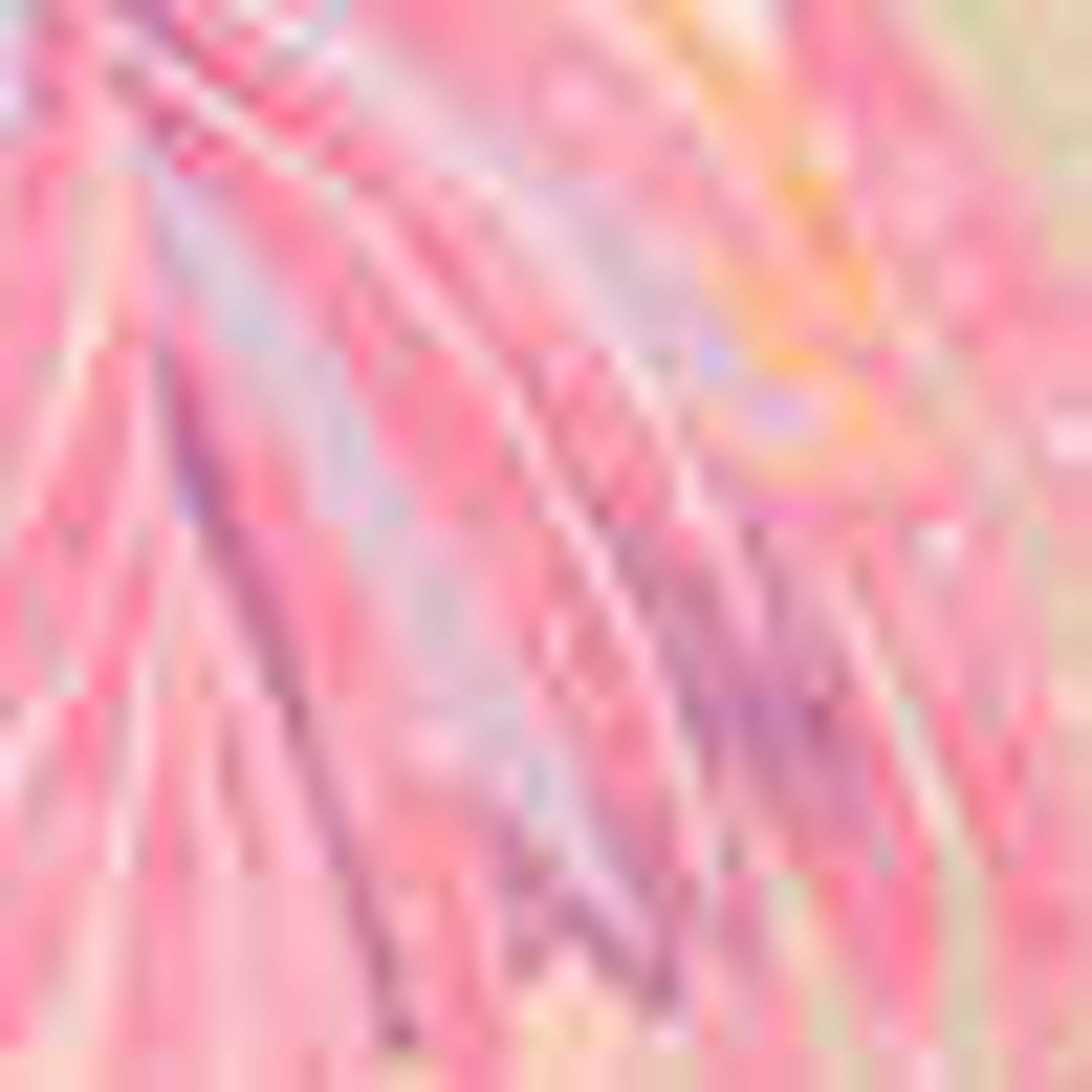 LOLALIZA midi rok met bladprint roze oranje lila