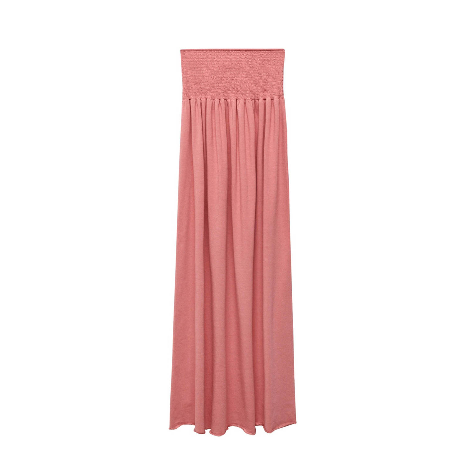 Mango Kids off shoulder maxi jurk middenrood Effen 152(XXS)