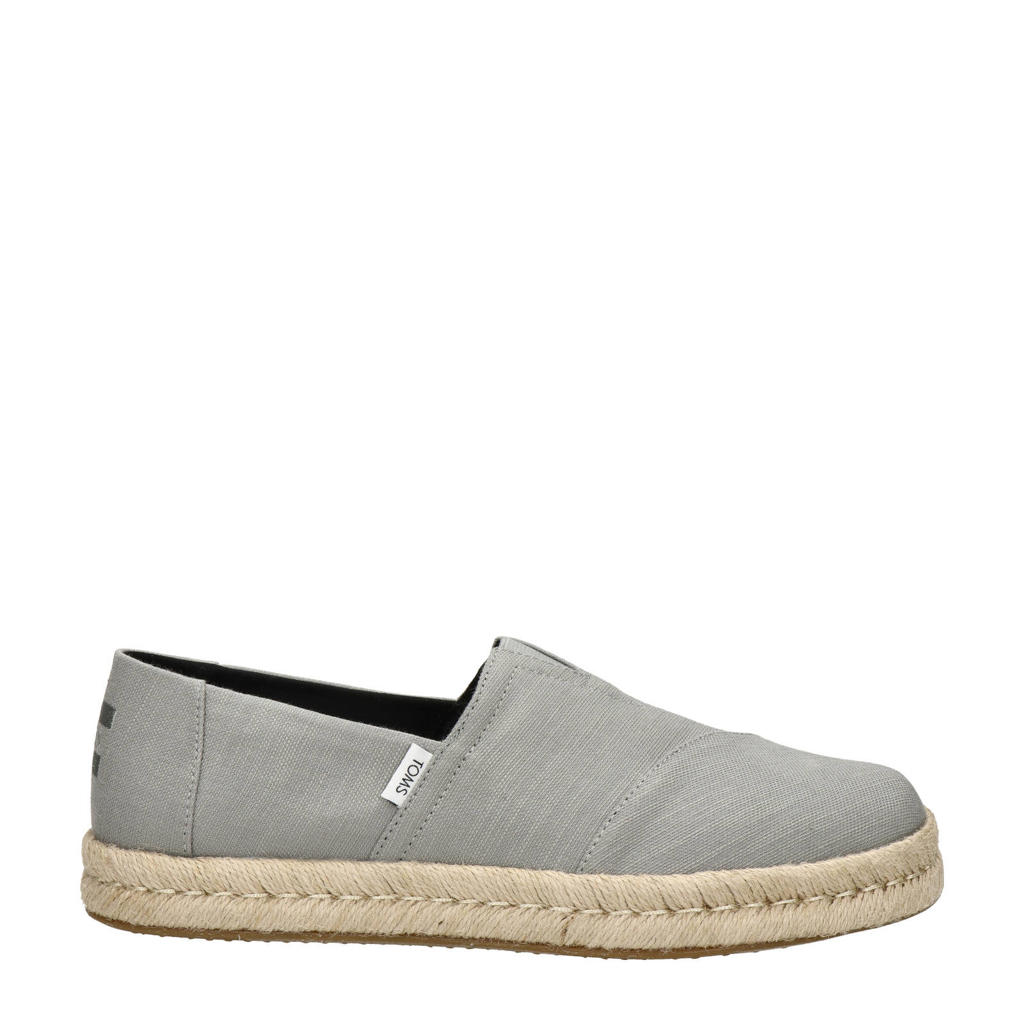 Grijze heren Toms Alp Rope 2.0 espadrilles van textiel