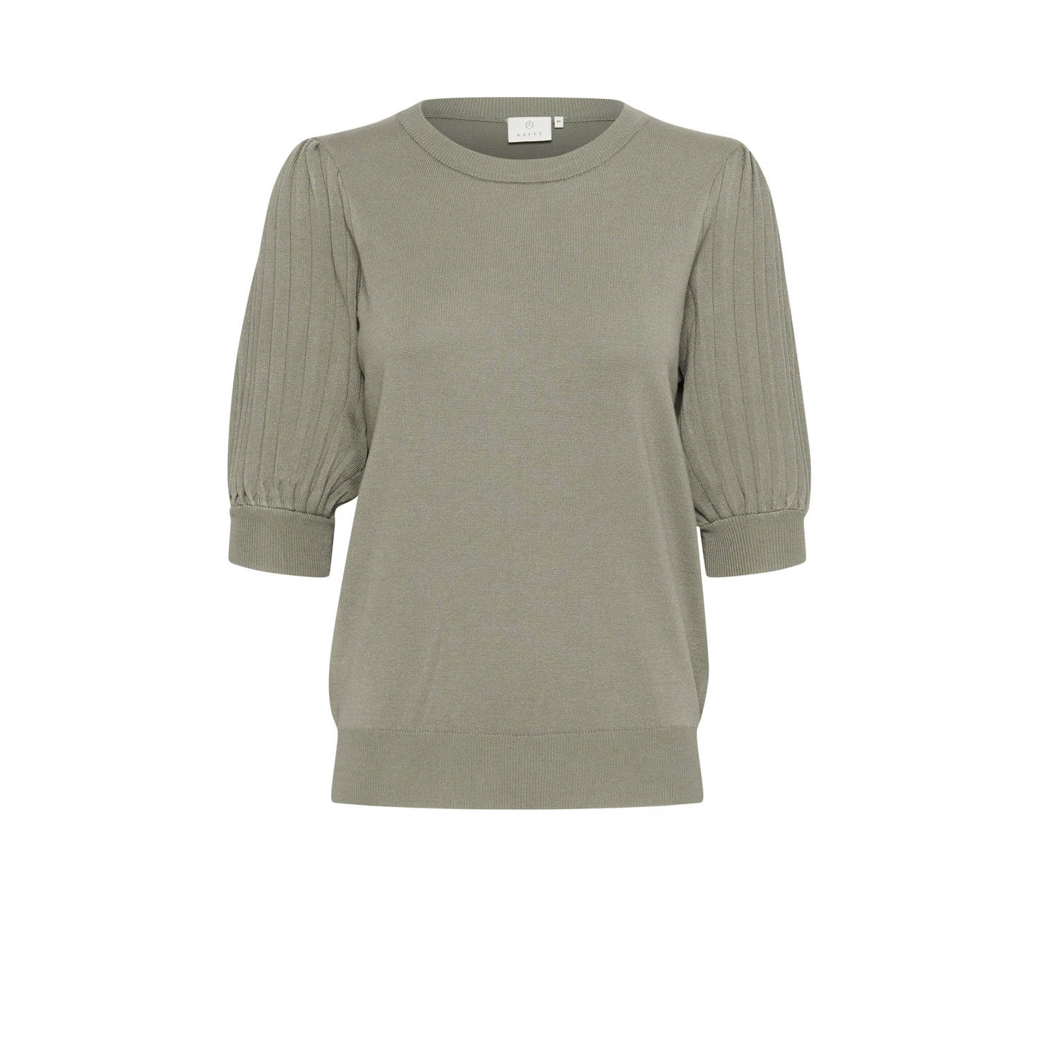 Kaffe Gebreide Pullover Vetiver Beige Dames