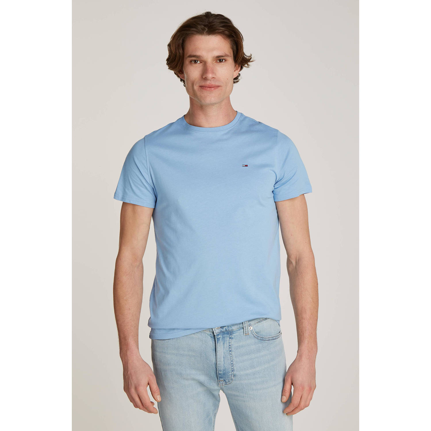 Tommy Jeans slim fit T-shirt westside blue