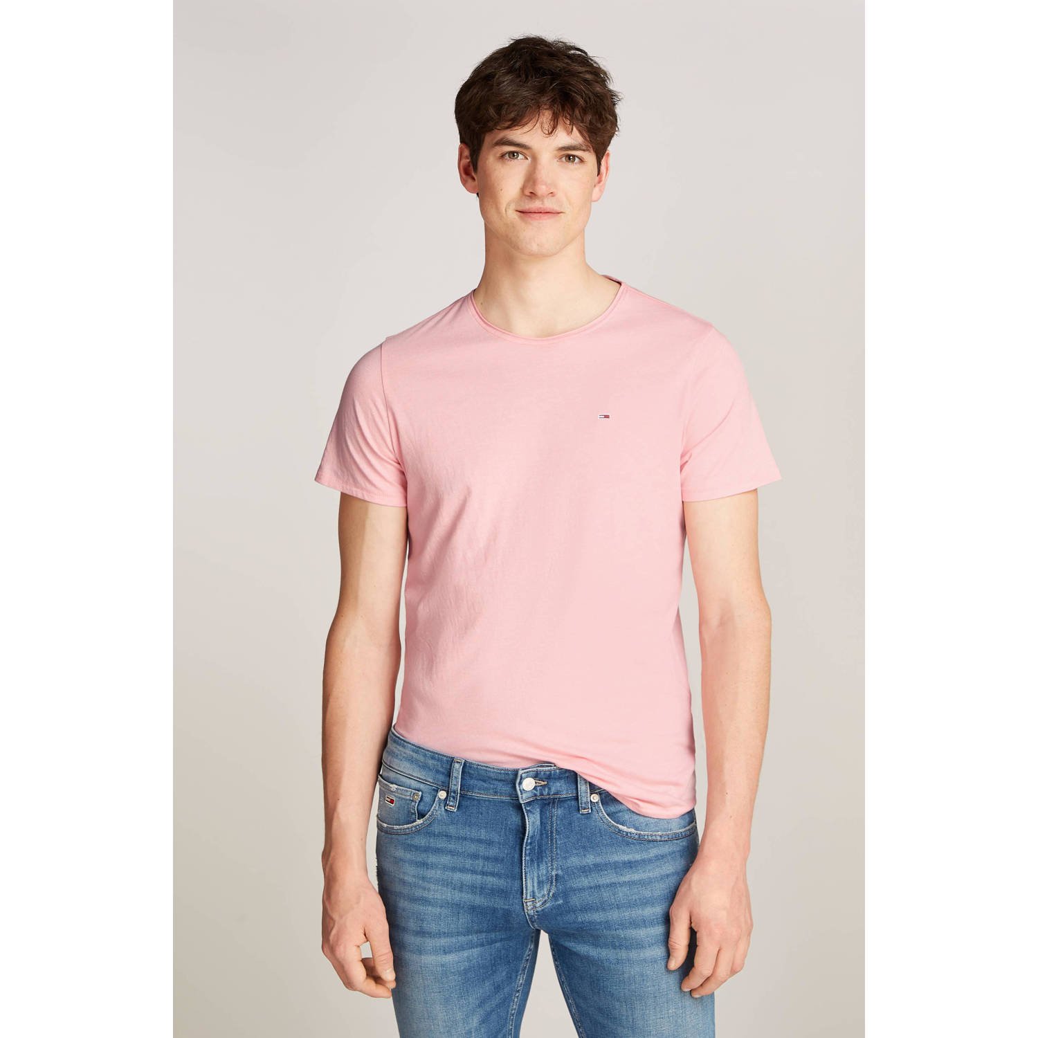 Tommy Jeans gemeleerd slim fit T-shirt JASPE