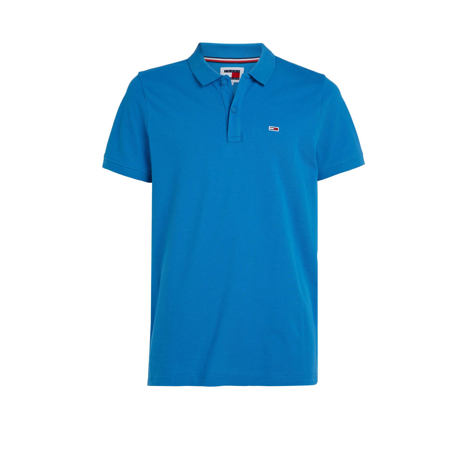 Tommy Jeans Plus Poloshirt TJM SLIM PLACKET POLO EXT Grote maten met logo-borduurwerk