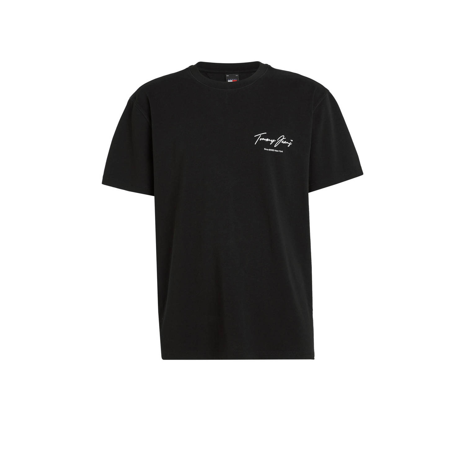 Tommy Jeans T-shirt met backprint black uni