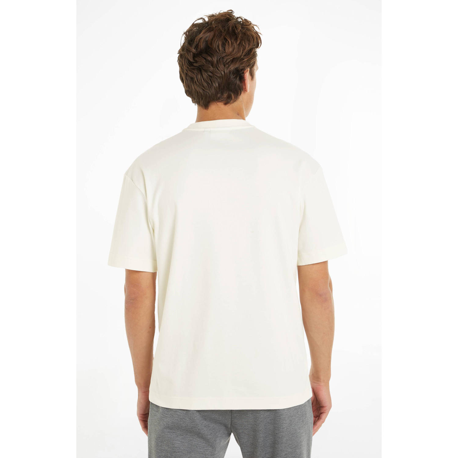 Calvin Klein regular fit T-shirt met logo vanilla ice