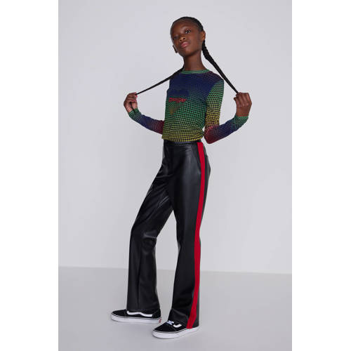 Coolcat Imitatieleren Flare Broek Bobby afbeelding