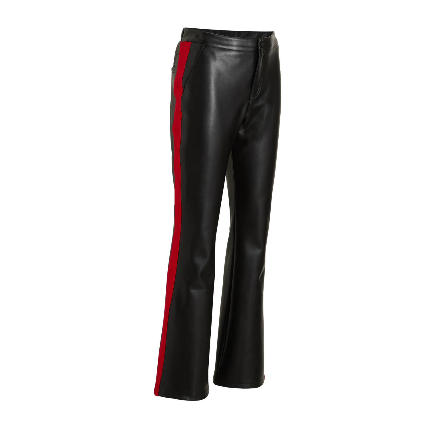 Coolcat Imitatieleren Flare Broek Bobby