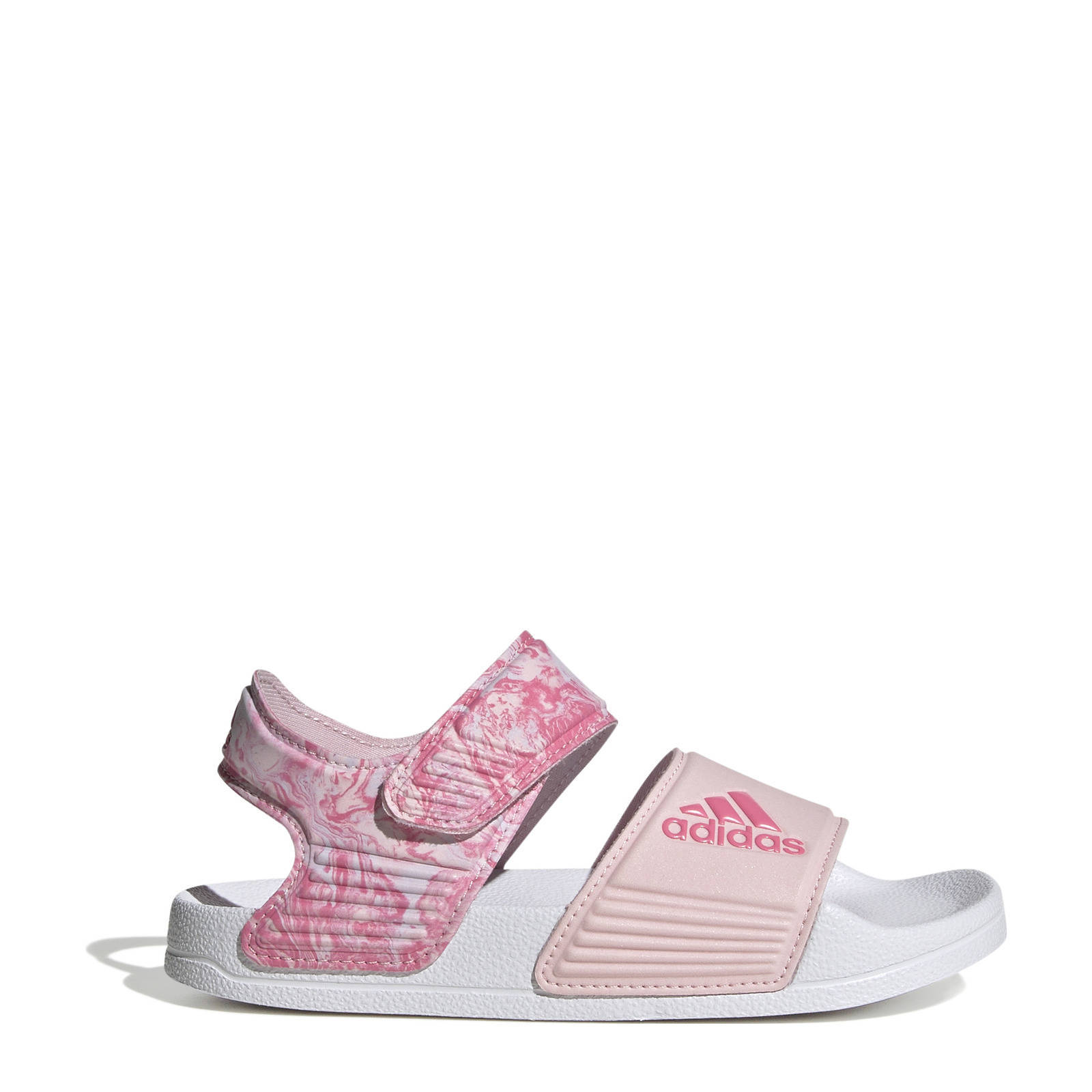 adidas Sportswear Adilette sandalen lichtroze roze wit wehkamp