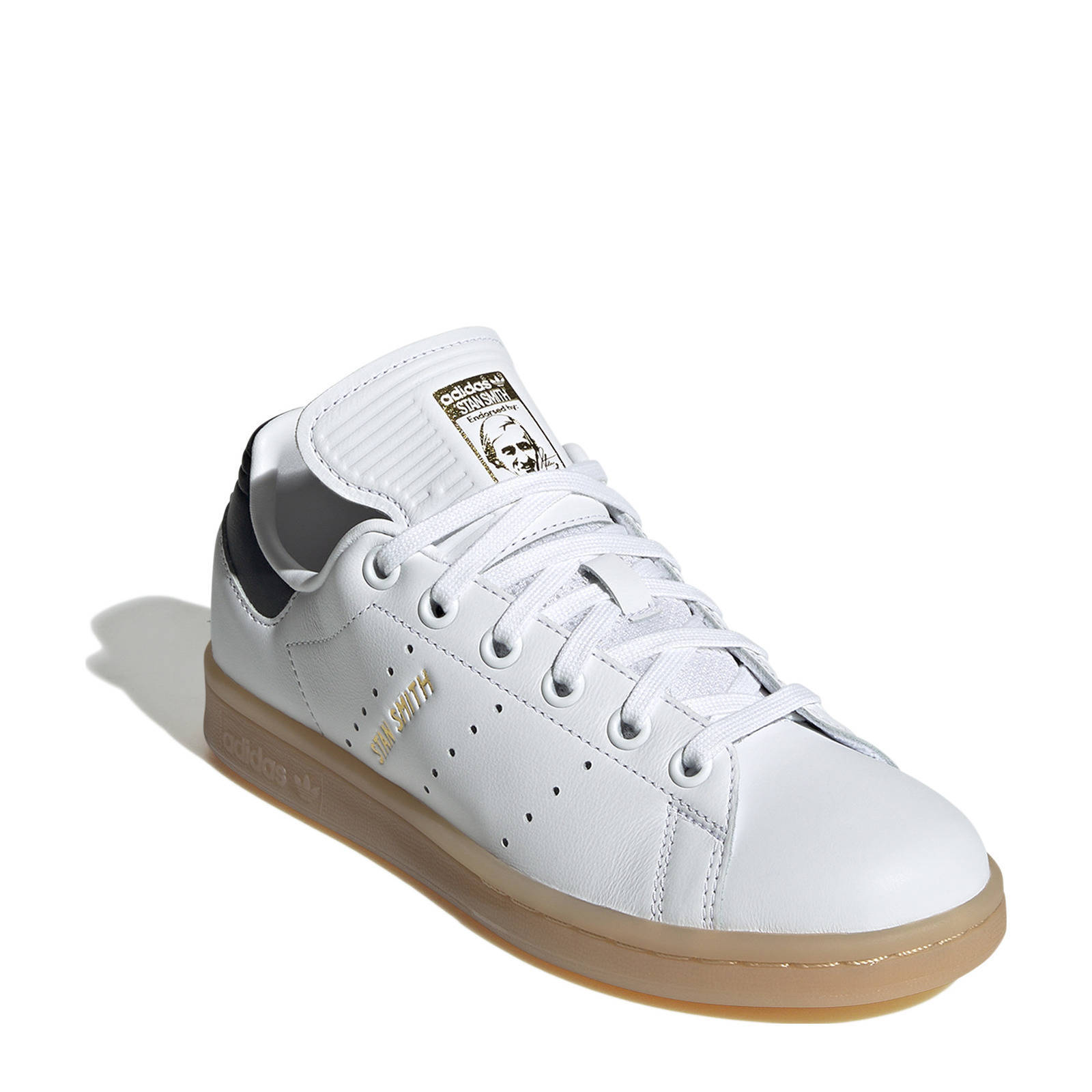 adidas Originals Stan Smith sneakers wit zwart gum wehkamp