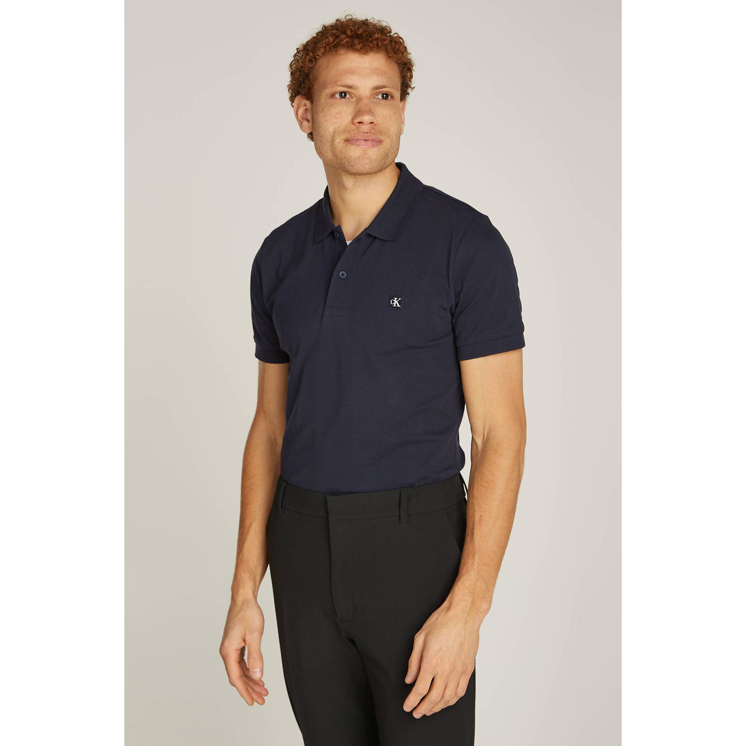 Calvin Klein Poloshirt CK EMBRO BADGE SLIM POLO