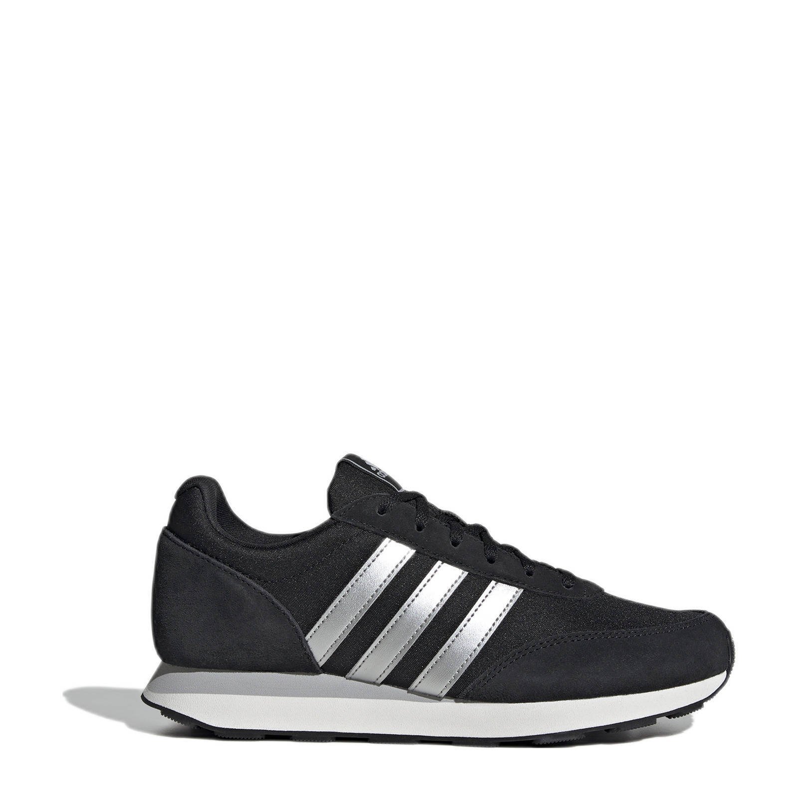 adidas Sportswear Run 60s 3.0 sneakers zwart zilver metallic wehkamp