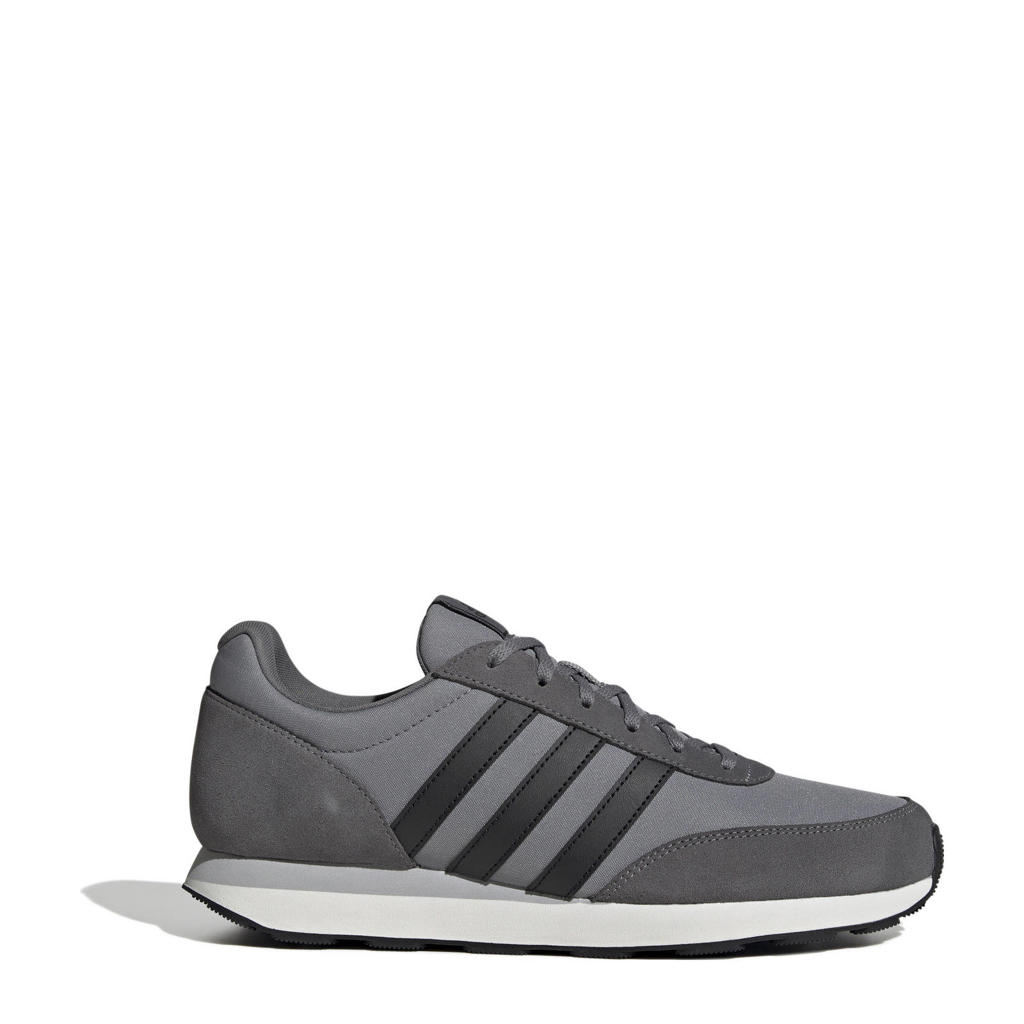 Grijs en zwarte heren adidas Sportswear Run 60s 3.0 sneakers van mesh-imitatiesuã¨de/voering: mesh/voetbed: eva met veters