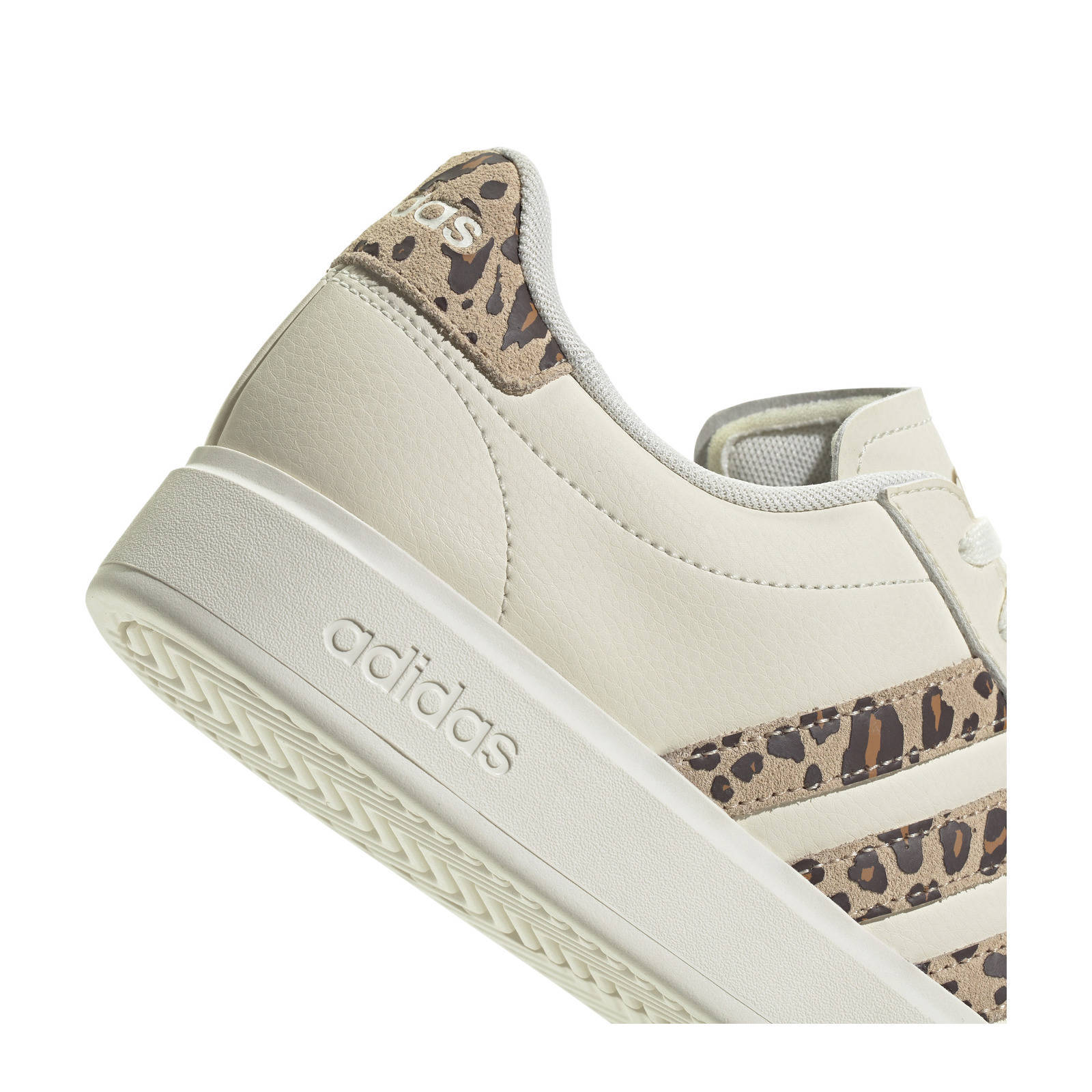 adidas Sportswear Grand Court 2.0 sneakers met dierenprint wit beige zwart wehkamp