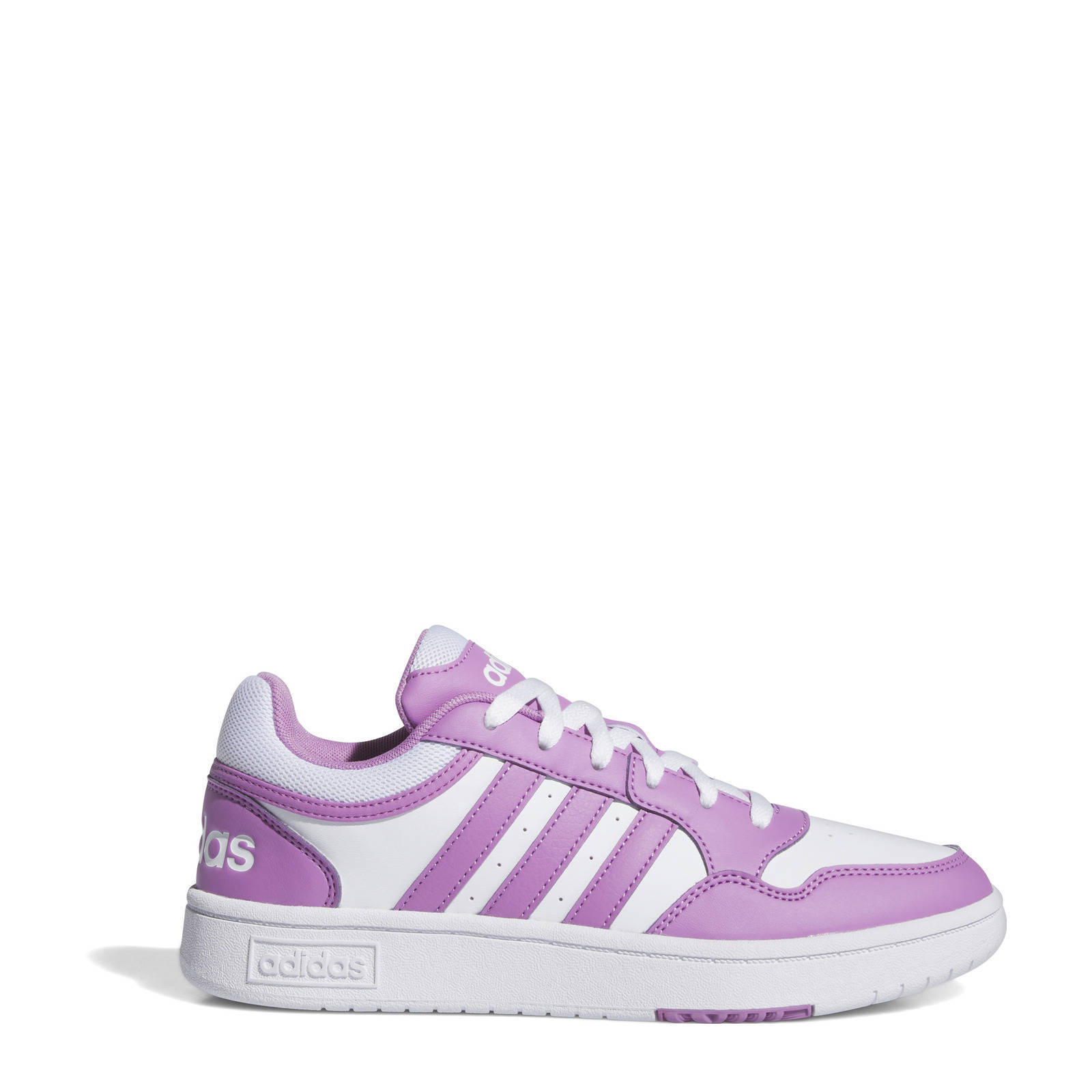 adidas Originals Hoops 3.0 sneakers wit/paars | wehkamp