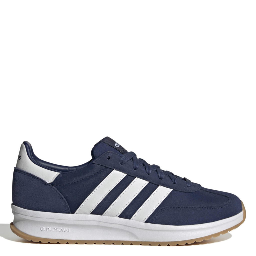 Donkerblauw en witte heren adidas Sportswear Run 70s 2.0 sneakers van mesh-suède/voering: mesh/voetbed: eva met veters