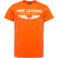PME Legend T-shirt met printopdruk oranje