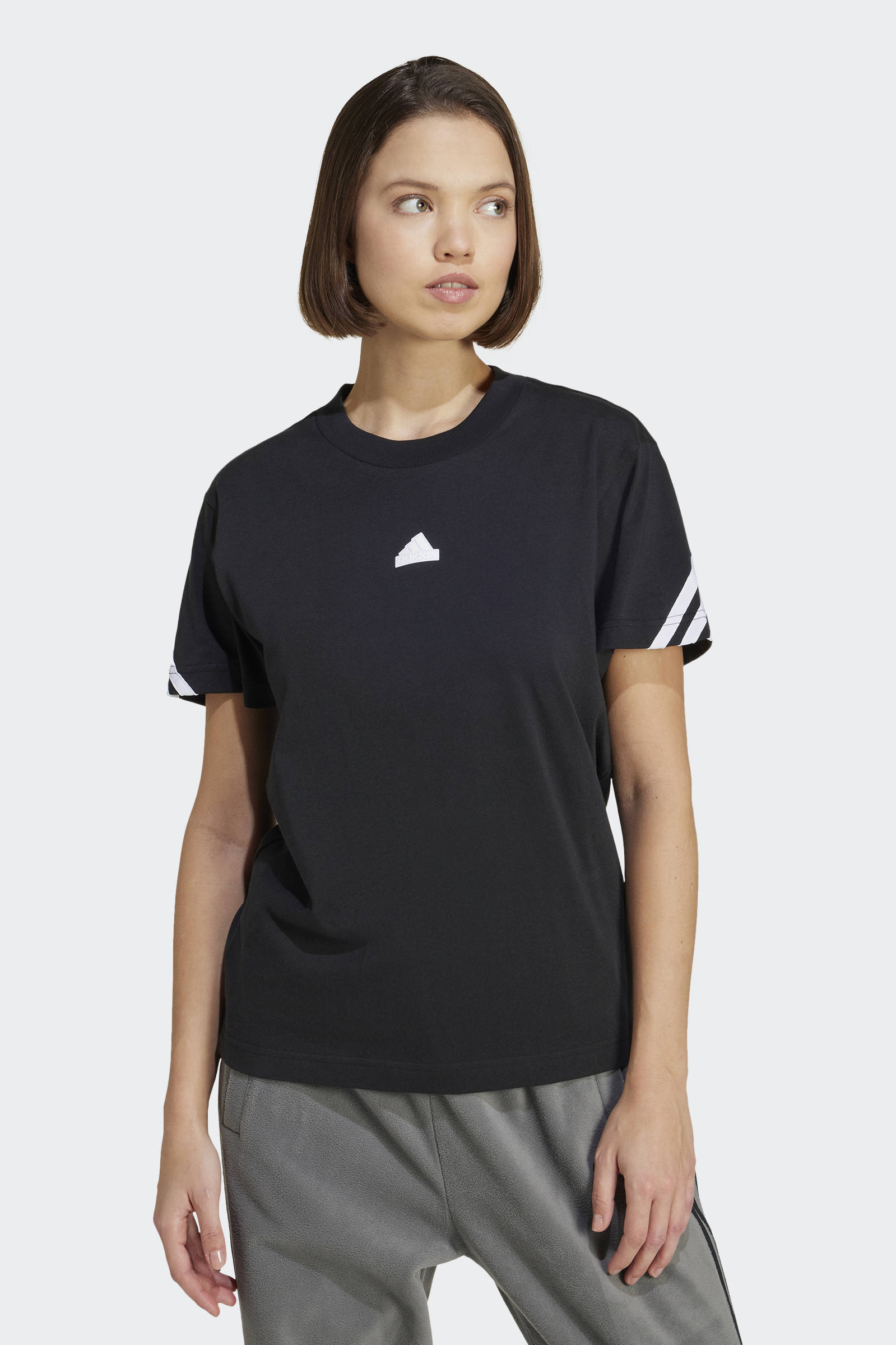 adidas Sportswear T-shirt zwart/wit | wehkamp