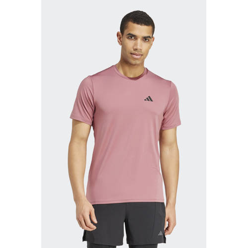 adidas Performance sportshirt oudroze/zwart afbeelding