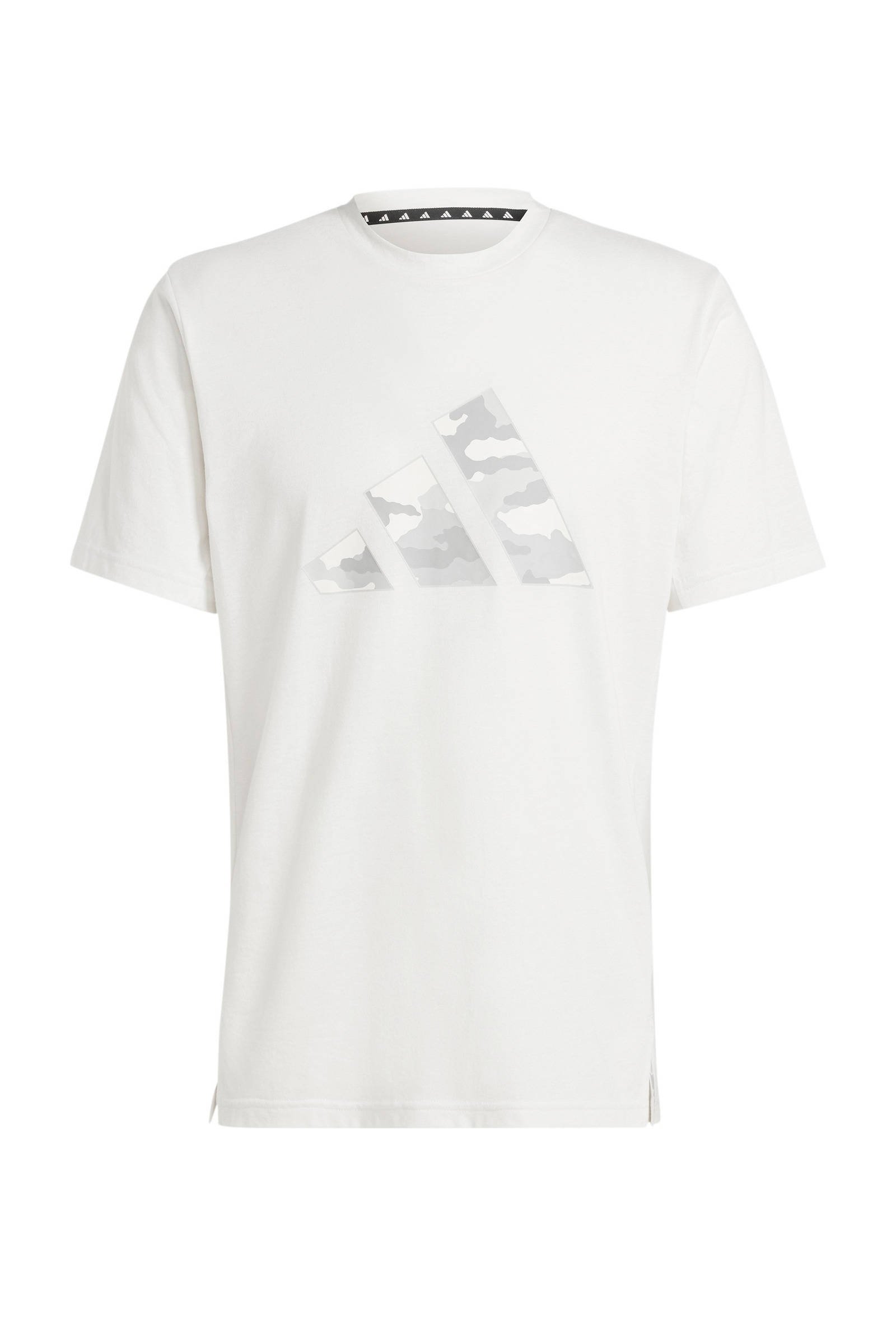 adidas Performance sport T shirt met logo wit wehkamp