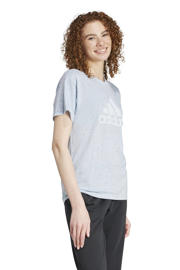 thumbnail: adidas Sportswear T-shirt met logo lichtblauw/wit