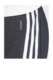 thumbnail: Zwart en witte dames adidas Performance sportshort van polyester met regular fit, regular waist en meerkleurige print