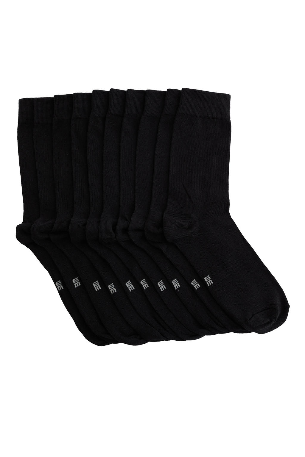 WE Fashion sokken - zwart (set van 10)