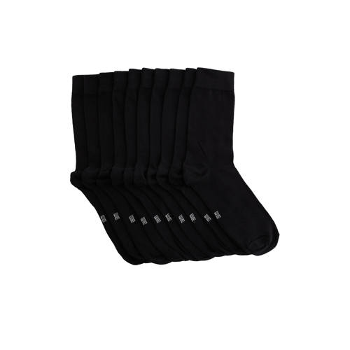 WE Fashion sokken - set van 10 zwart afbeelding