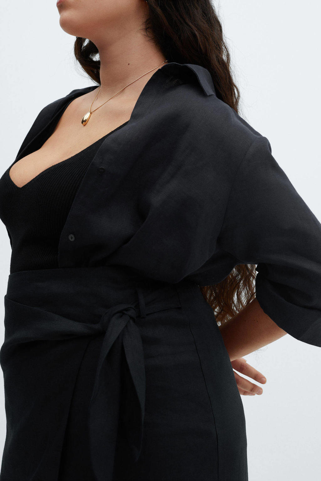 FEOYA Dames Maxi Rok Katoen Linnen Rok Elastische Taille Rok FEOYA Dames Maxi Rok Katoen Linnen Rok Elastische Taille Rok