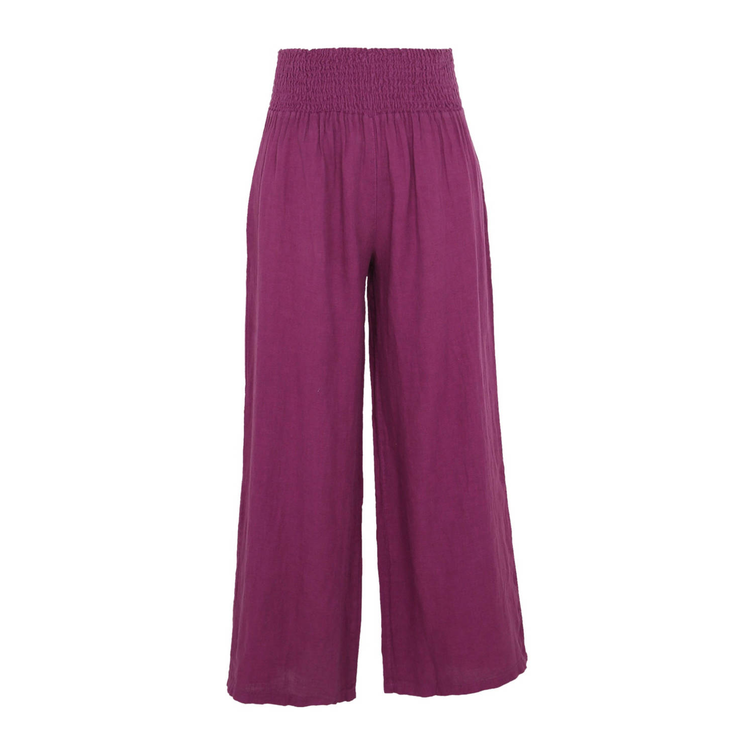 Paprika straight fit broek violine