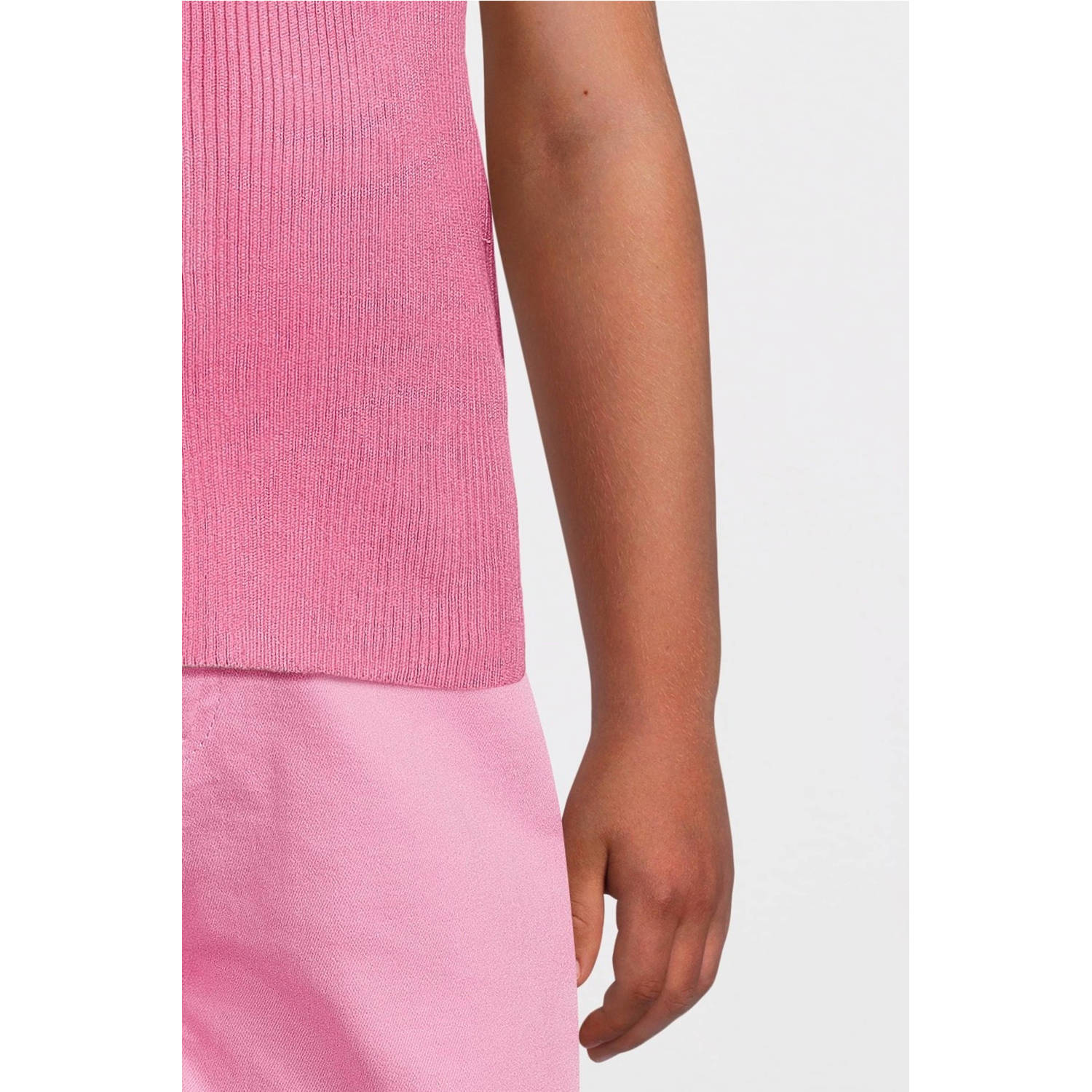VERO MODA GIRL ribgebreide top VMFIJI roze