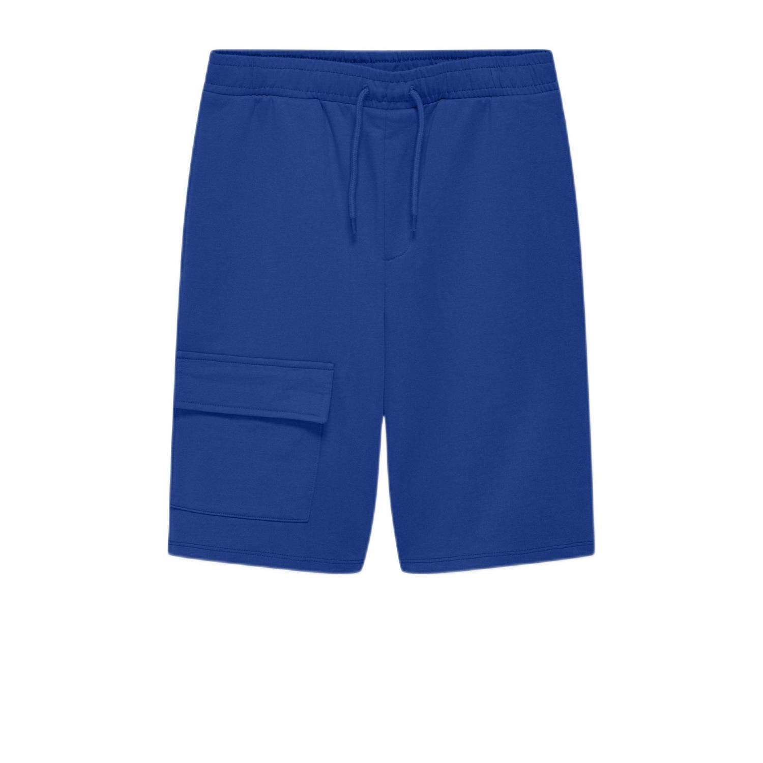 Only KIDS BOY sweatshort KOBJAKE hardblauw Korte broek Effen 146